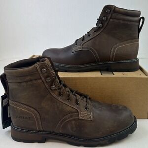 ARIAT Men's Groundbreaker 2 Brown Leather Work Safety Boot Soft Toe 11.5D